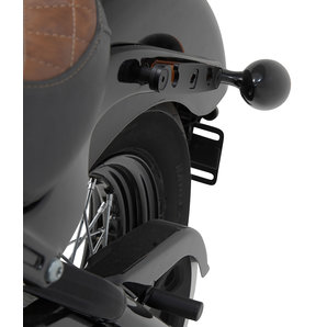 Legend Gear Seitenträger für Harley-Davidson Softail- schwarz SW-Motech