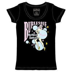 Lucky 13 Bubble Dancer Damen T-Shirt Schwarz